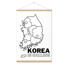 Load image into Gallery viewer, Korea Is Calling Poster with hangers
