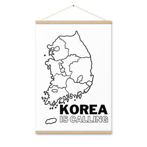 Korea Is Calling Poster with hangers