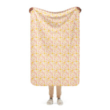 Load image into Gallery viewer, Seoul Pink &amp; Orange Sherpa blanket
