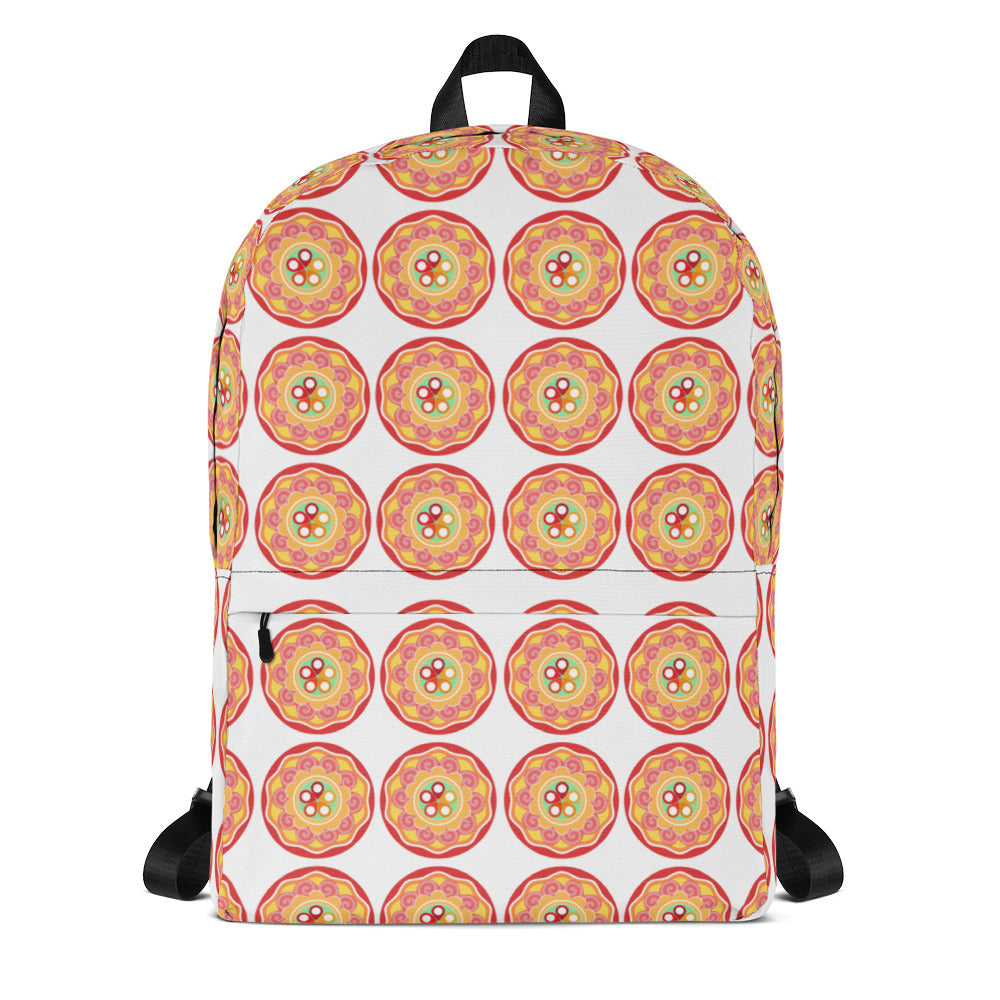 Traditional Korean Dancheong on a backpack